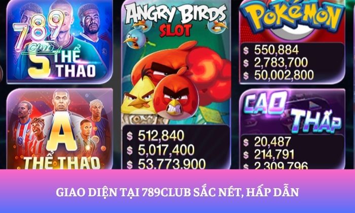 Trang chủ 18 Giao diện tại 789Club sắc nét, hấp dẫn
