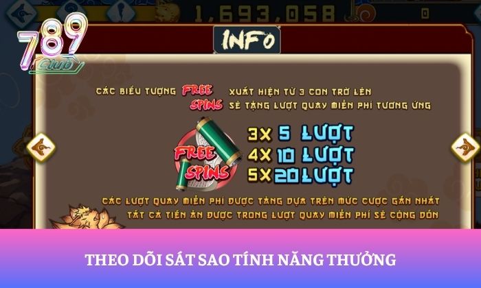Chiến thuật chơi Naruto Slots 789Club bất bại 2 Theo dõi sát sao tính năng thưởng