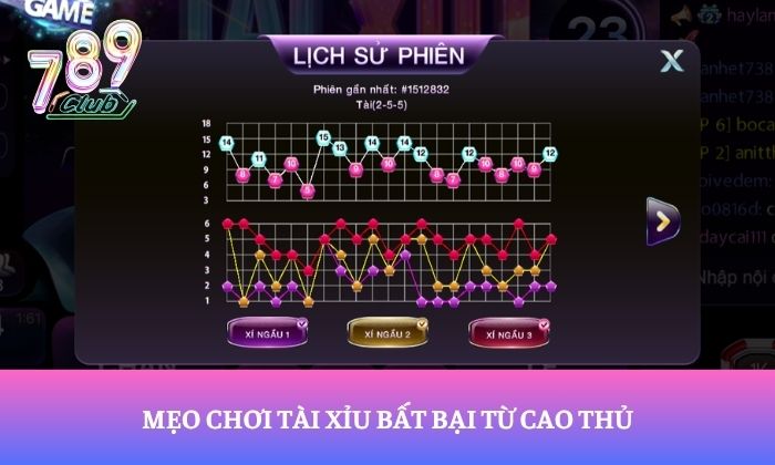 Hướng dẫn chơi Tài xỉu 789Club chi tiết từ A-Z 3 Mẹo chơi Tài Xỉu bất bại từ cao thủ