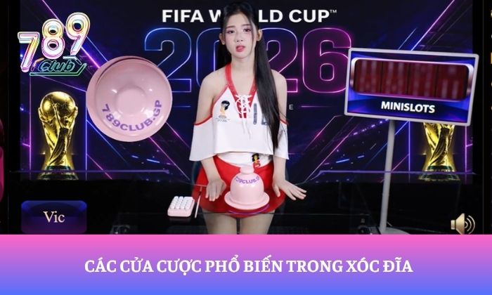 Vì sao xóc đĩa 789Club được nhiều người chơi lựa chọn? 2 Các cửa cược phổ biến trong xóc đĩa